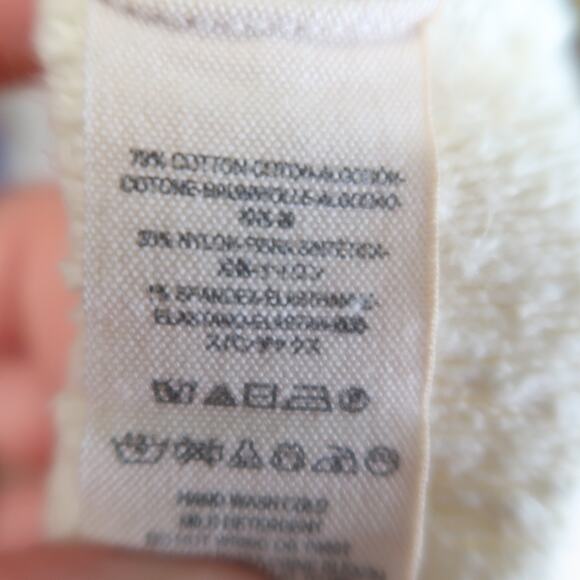 Free People cream textured knit slouchy balloon sleeve sweater Small - Picture 7 of 7